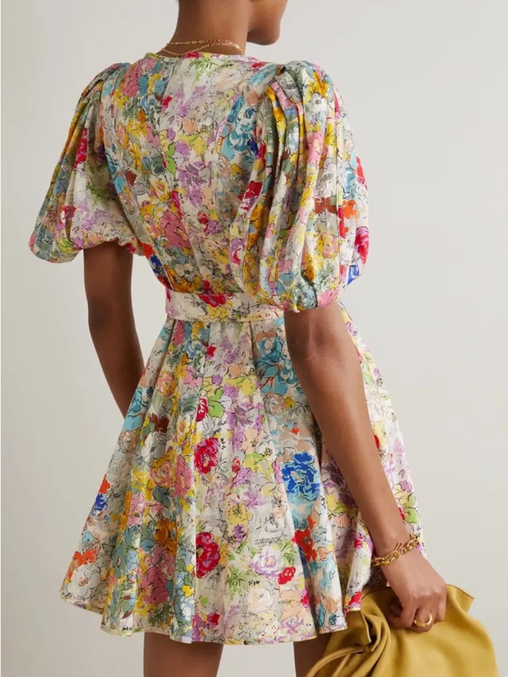 Zimmermann clover panelled mini dress New! size 4 including the belt - Picture 8 of 15